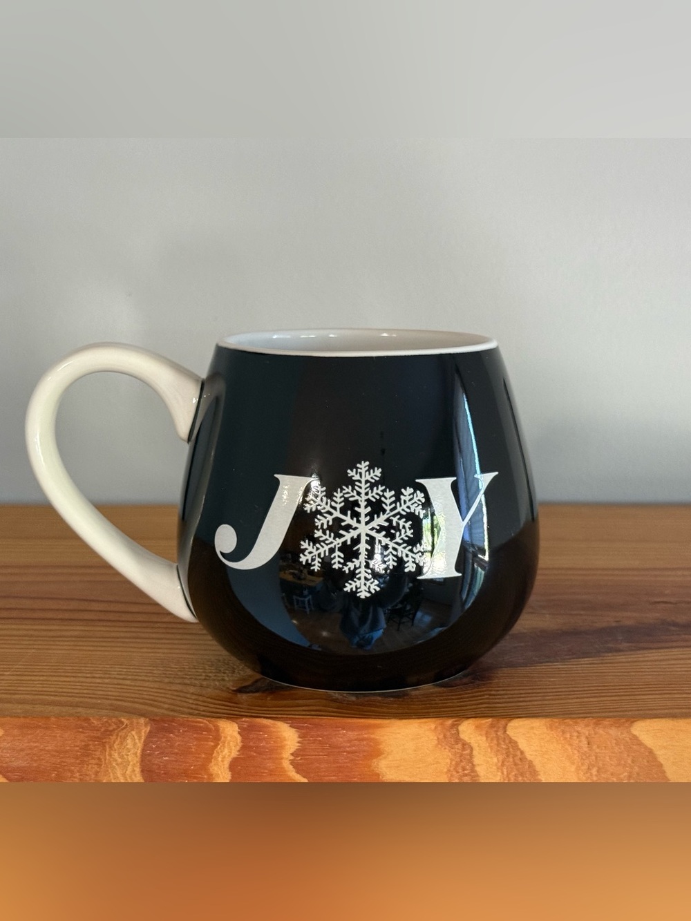 Life is Good HOME JOY Snowflake Holiday Mug